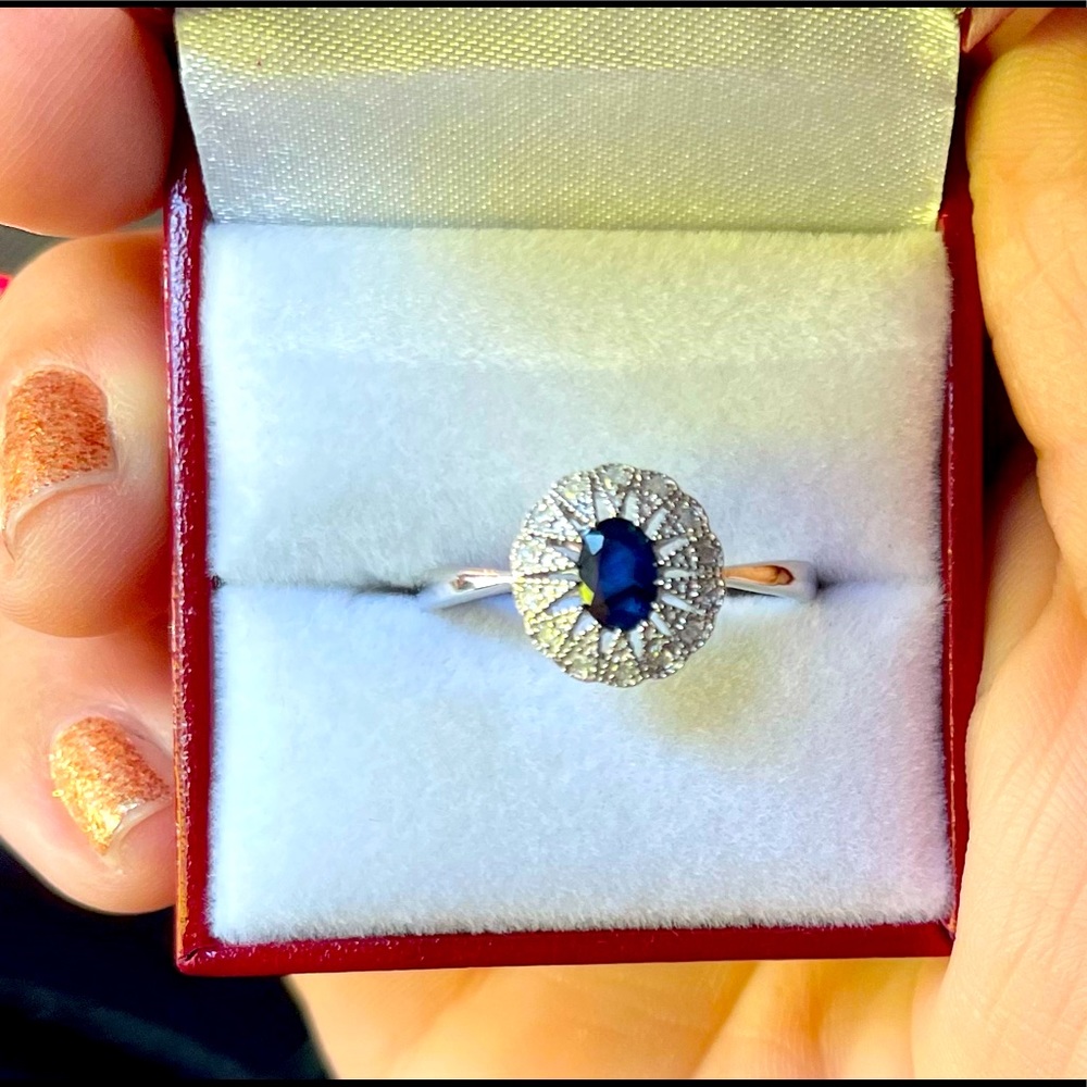 Sapphire & Diamond ring